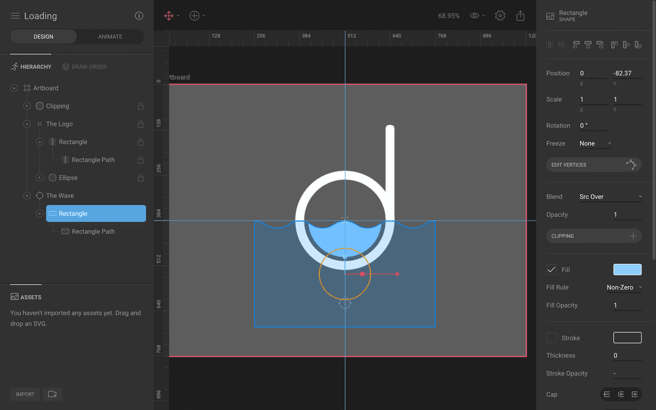 Build an animated Loading widget with Flare and Flutter | Yaobin
